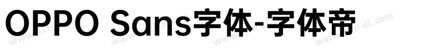 OPPO Sans字体字体转换